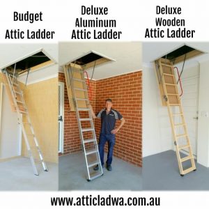 loft ladders with handrail