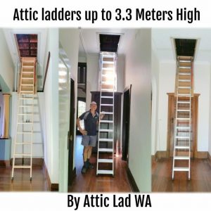 loft ladders with handrail