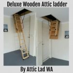 delux wooden attic ladder