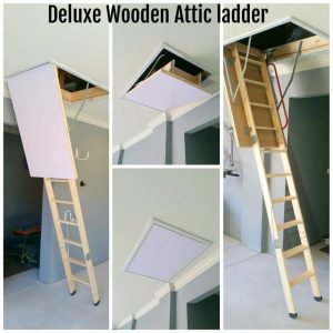 Deluxe Wooden Attic Ladder